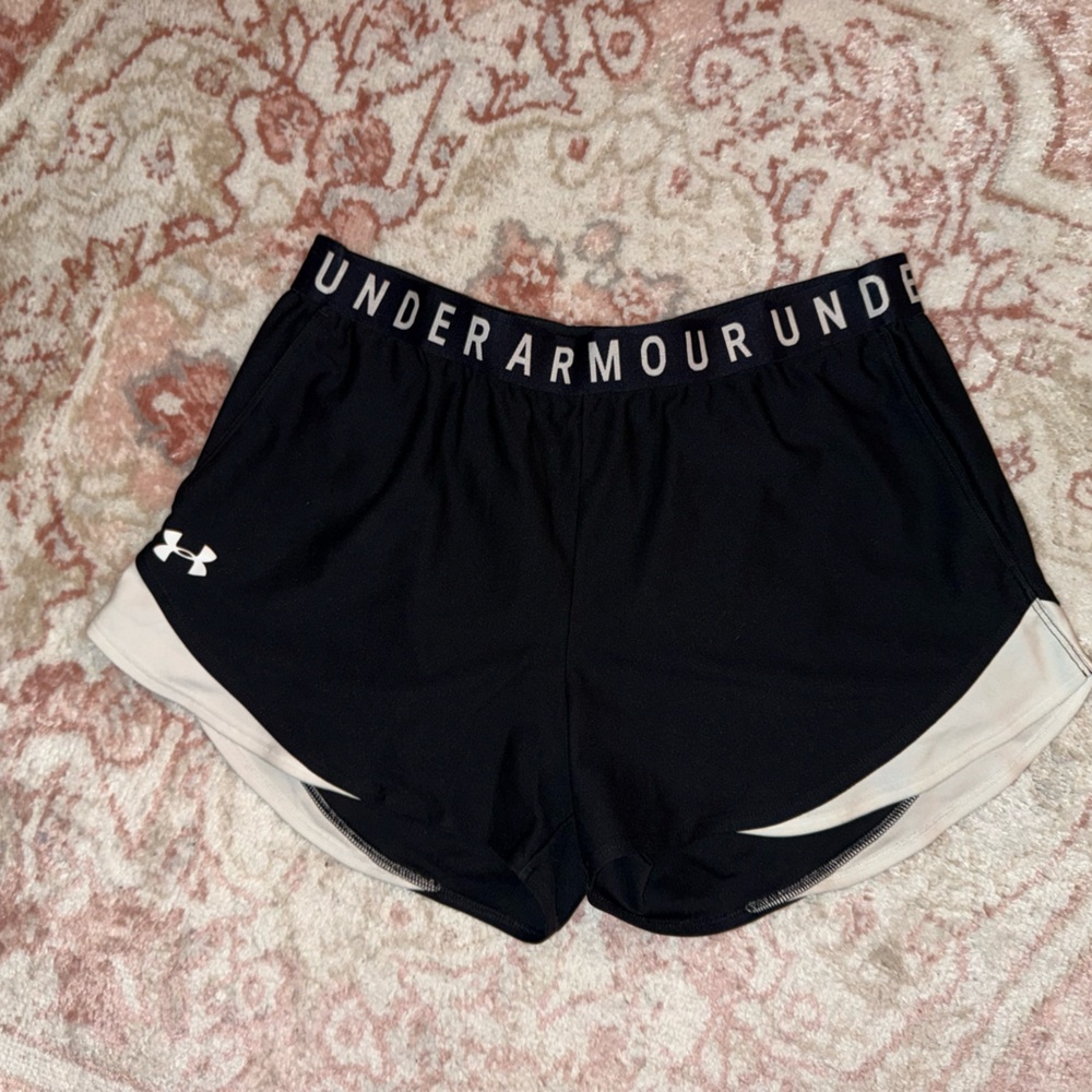 Womens black under armor athletic shorts